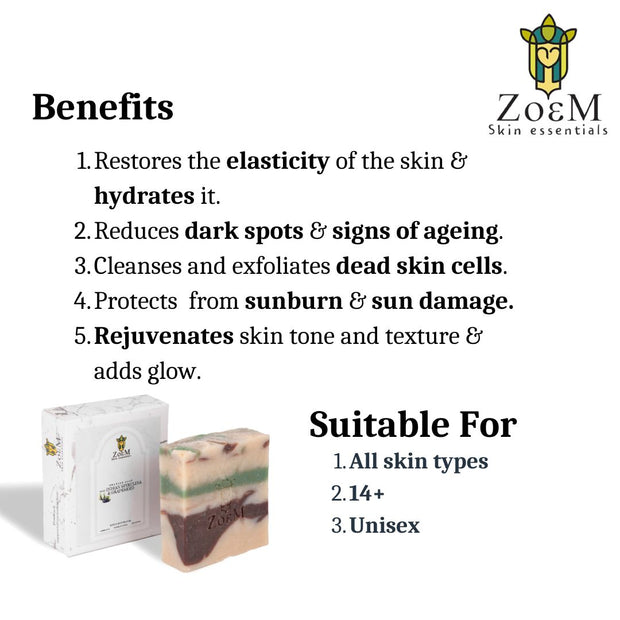 ZoeM Indian Spirulina & Grape Seed Soap